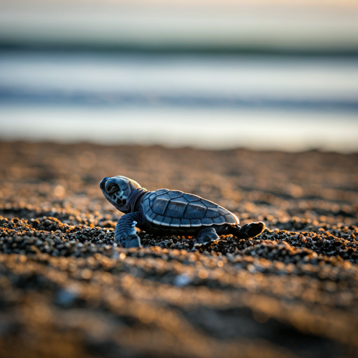 Sea turtle hatchlings